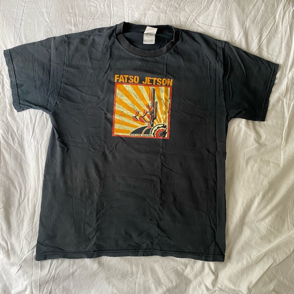 Fatso Jetson men’s large t-shirt, worn, used, faded black